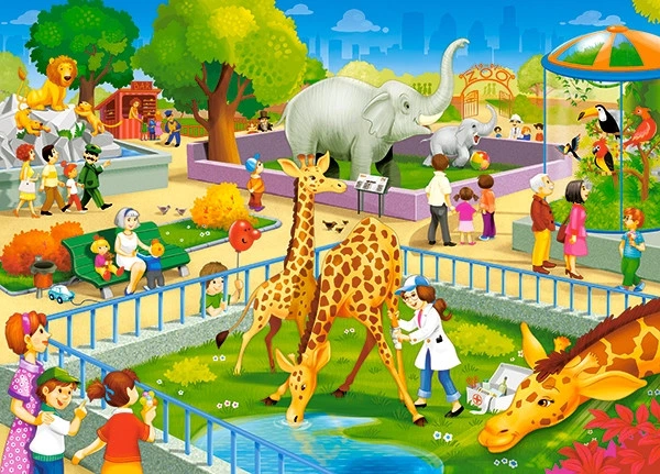 Castorland - Puzzle Zoo Visit 60 Pcs 66155