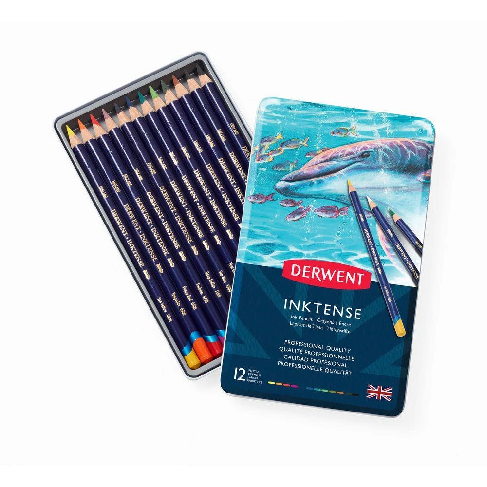 Derwent - Μεταλλική Κασετίνα Με 12 Μολύβια Inktense 0700928 Derwent - Μεταλλική Κασετίνα Με 12 Μολύβια Inktense 0700928