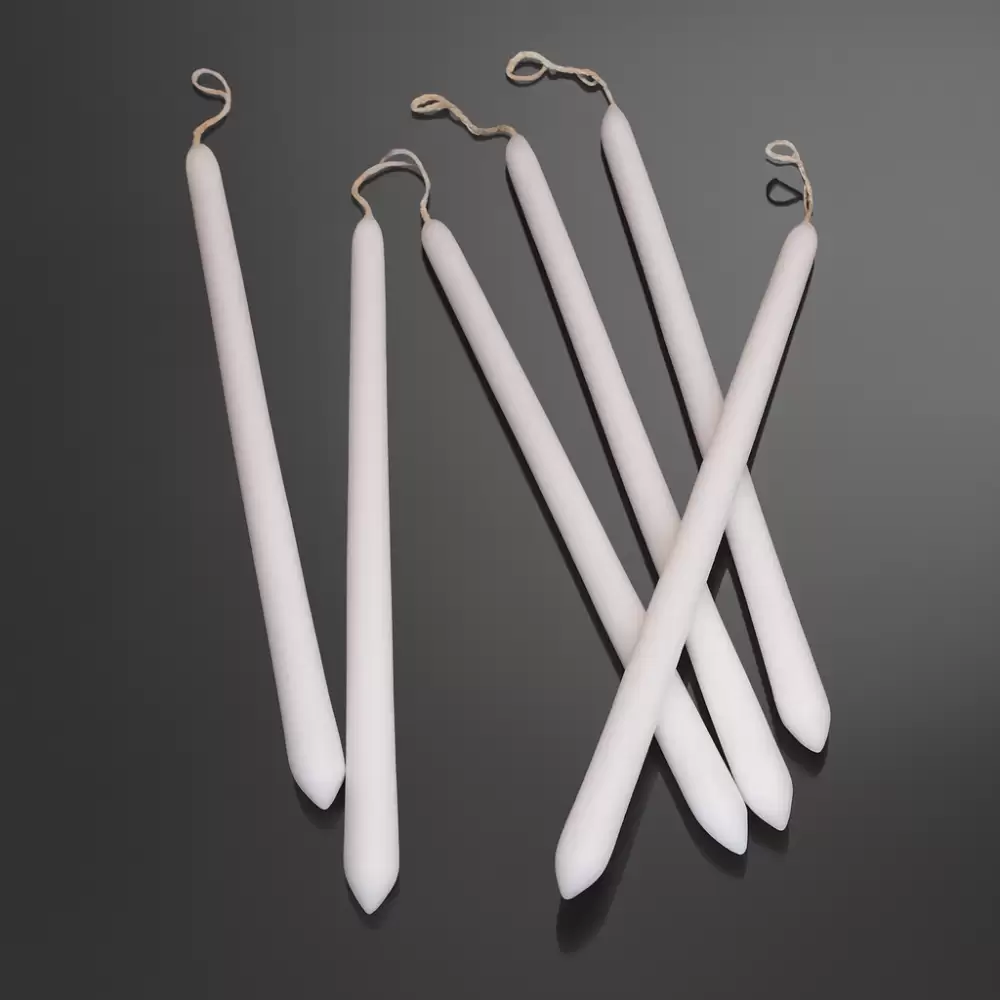 Dekor Candles - Κλασική Πασχαλινή Λαμπάδα Λευκή Απλή Φ2,2x40cm – 95gr (1 τεμ.) 08.0.2442