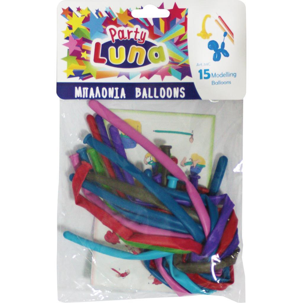 Luna - Μπαλόνια Μοντελισμού 160x5εκ. 15 Τμχ 088915