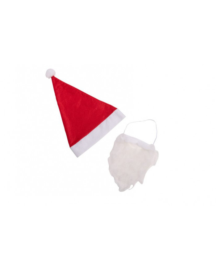 Carnival Toys - Καπέλο Του Άγιου Βασίλη Με Μούσι Και Γενειάδα 09726