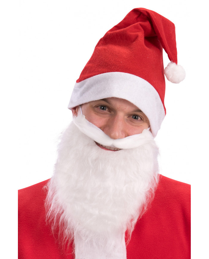 Carnival Toys - Καπέλο Του Άγιου Βασίλη Με Μούσι Και Γενειάδα 09726