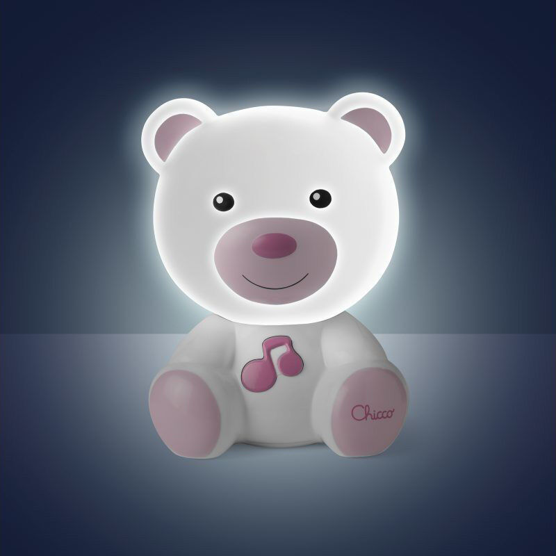 Chicco - Βρεφικό Φωτάκι Νυκτός Αρκουδάκι Dreamlight Ροζ 09830