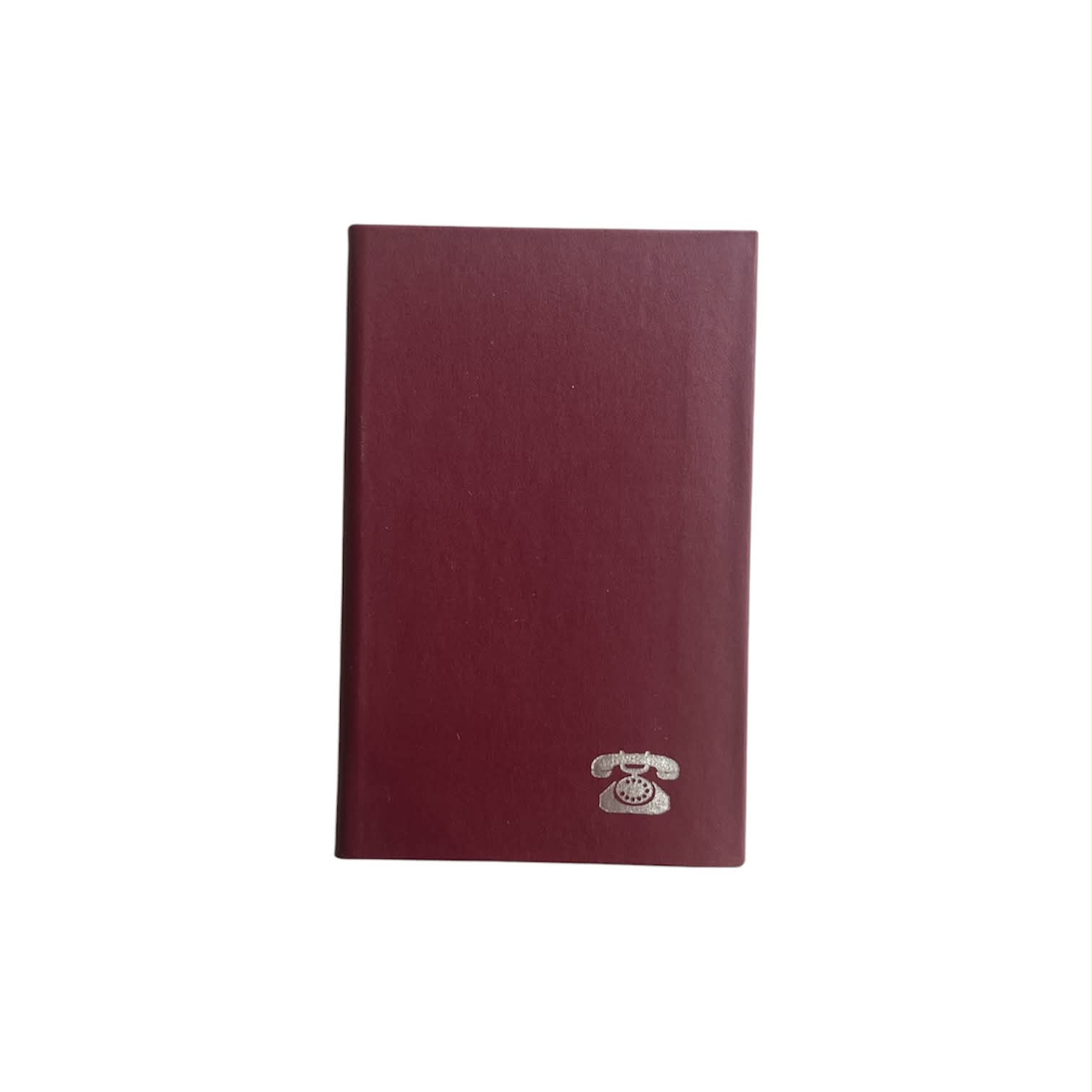 Adbook - Τηλεφωνικό Ευρετήριο Laminated, 7x11 cm 100 Σελίδες, Bordeaux E-1003