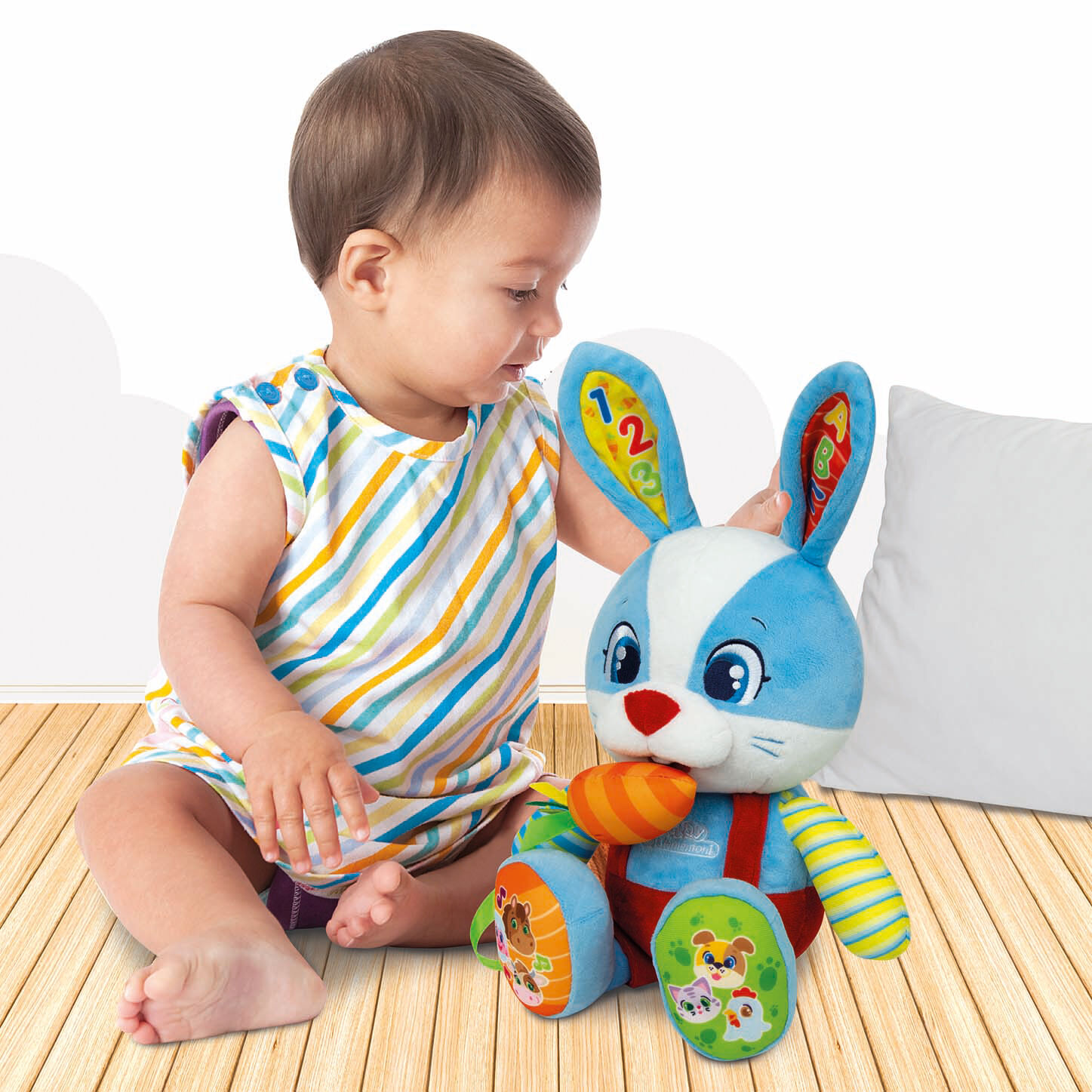Clementoni - Βρεφικό Εκπαιδευτικό Λέλος, Το Λαγουδάκι 1000-63565