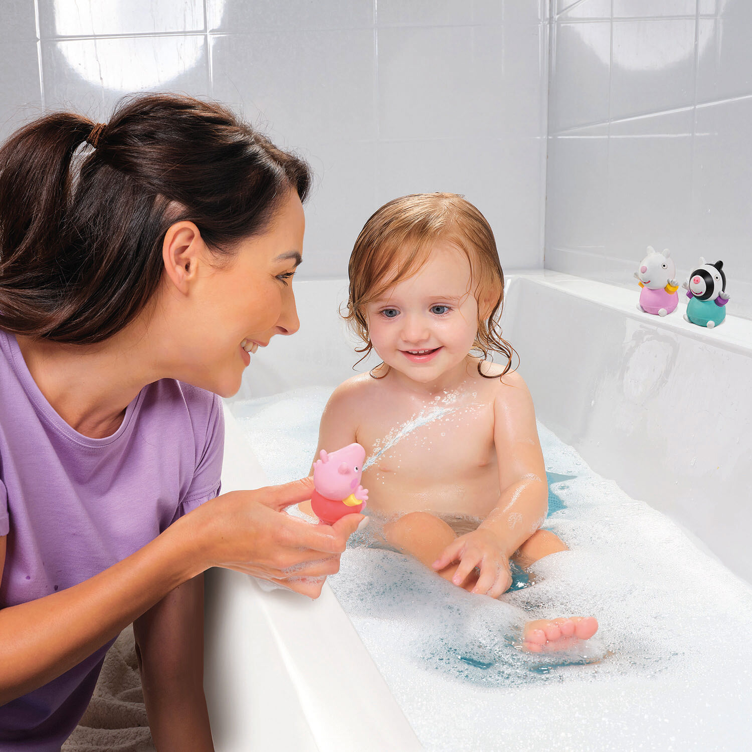 Tomy Toomies - Βρεφικό Παιχνίδι Μπάνιου Οικογένεια Peppa Pig 1000-73105