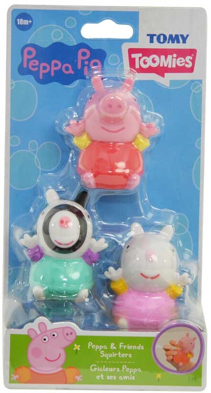 Tomy Toomies - Βρεφικό Παιχνίδι Μπάνιου Οικογένεια Peppa Pig Squirters 1000-73105