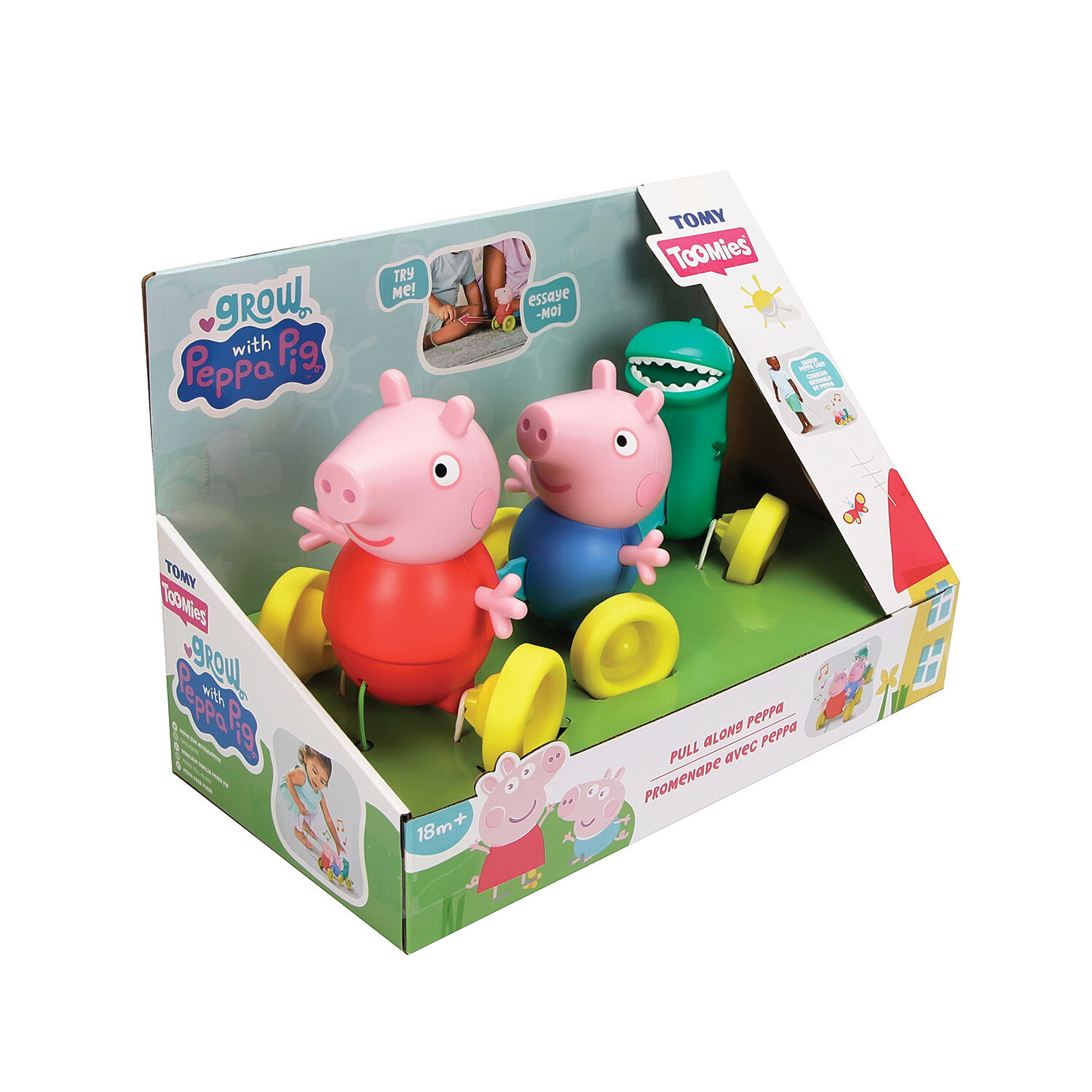 Tomy Toomies -  Βρεφικό Παιχνίδι Συρόμενο Οικογένεια Peppa Pig 1000-73527