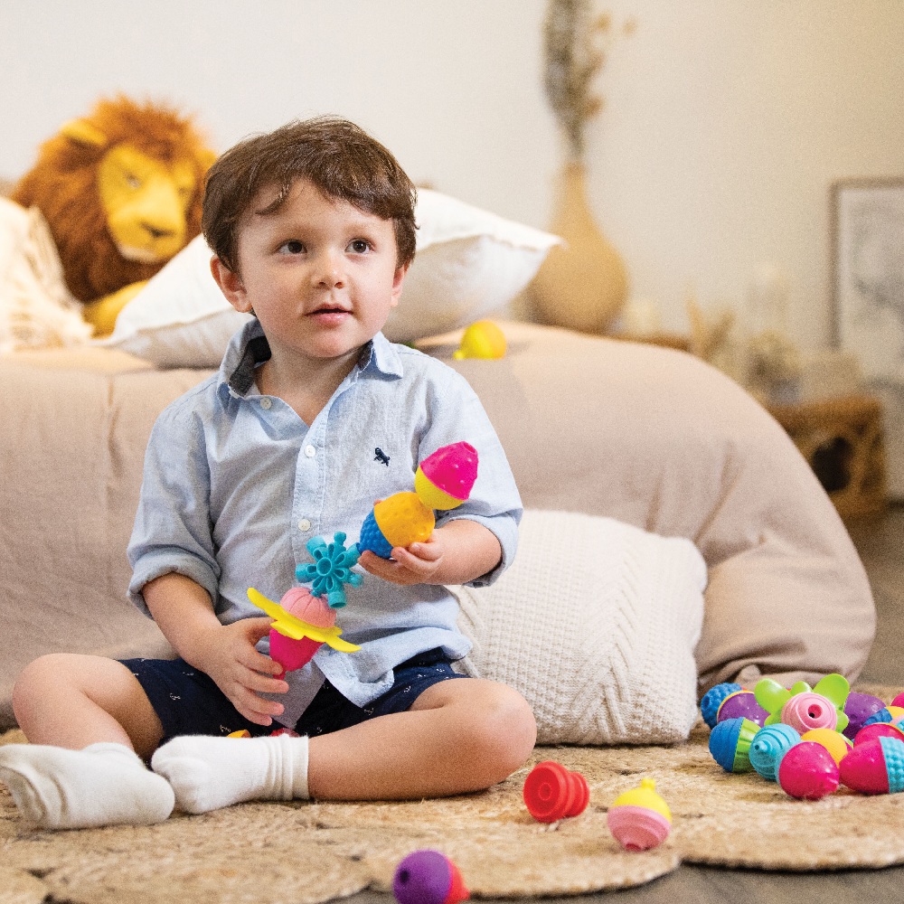 AS - Lalaboom 5 Σε 1 Εκπαιδευτικές Χάντρες Και Αξεσουάρ 24 Τμχ Σε Κύλινδρο 1000-86089