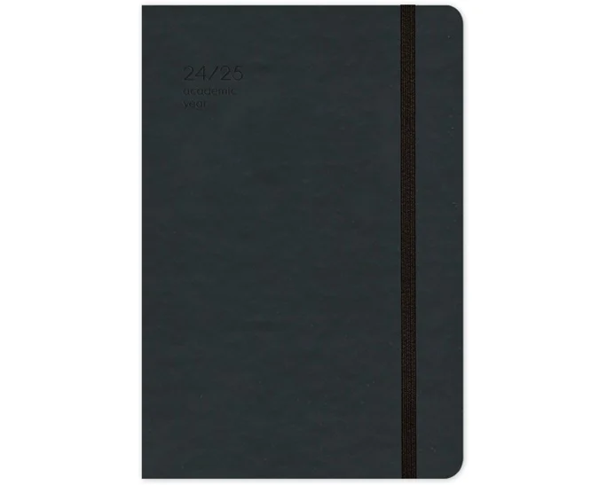 Adbook - Ακαδημαϊκό Ημερολόγιο, Ημερήσιο 2024-2025 Handy Black 14x21cm ΗΜ-9234