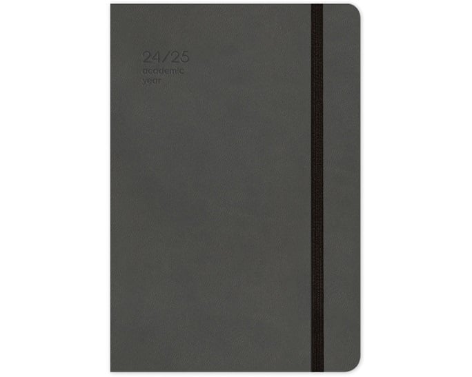Adbook - Ακαδημαϊκό Ημερολόγιο, Ημερήσιο 2024-2025 Handy Charcoal 14x21cm ΗΜ-9234