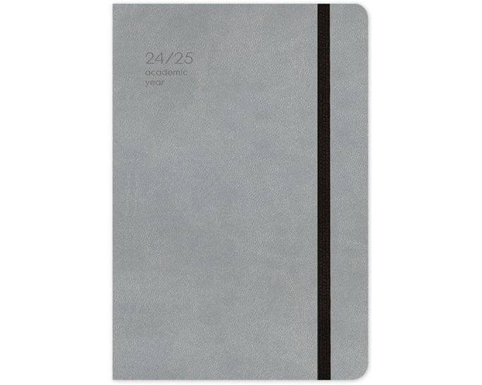 Adbook - Ακαδημαϊκό Ημερολόγιο, Ημερήσιο 2024-2025 Handy Grey 14x21cm ΗΜ-9234
