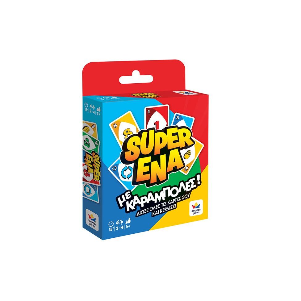 Desyllas Games - Επιτραπέζιο, SUPER ENA Με Καραμπόλες 100944