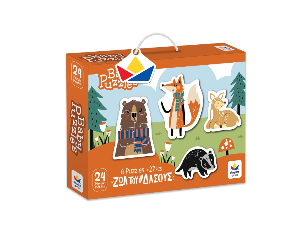 Desyllas Games - Baby Puzzle, Ζώα Του Δάσους 101502