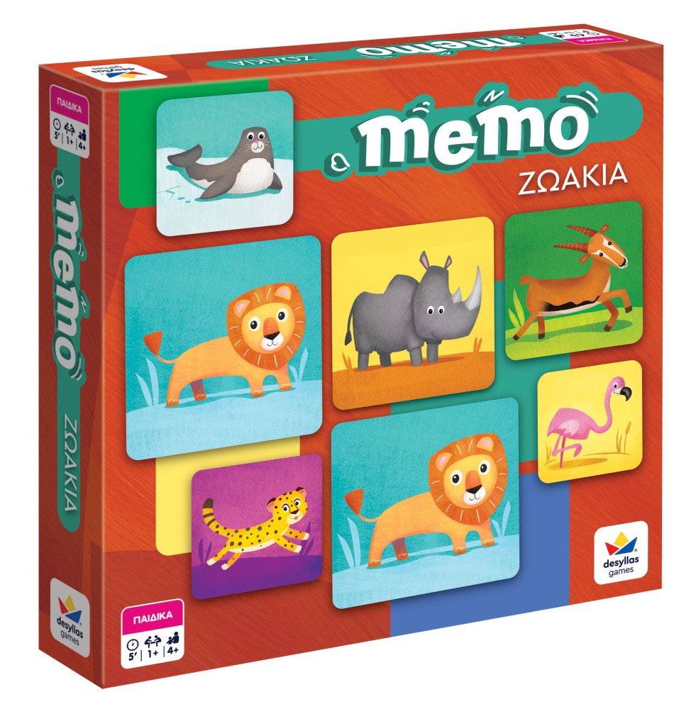 Desyllas Games - Επιτραπέζιο,  Memo, Ζωάκια 101602