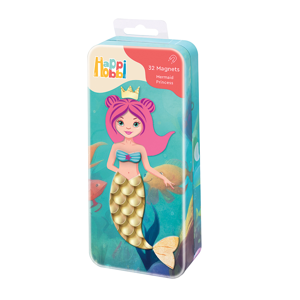 AS - HappiHobbi , Εκπαιδευτικοί Χάρτινοι Μαγνήτες Mermaid 1029-64074