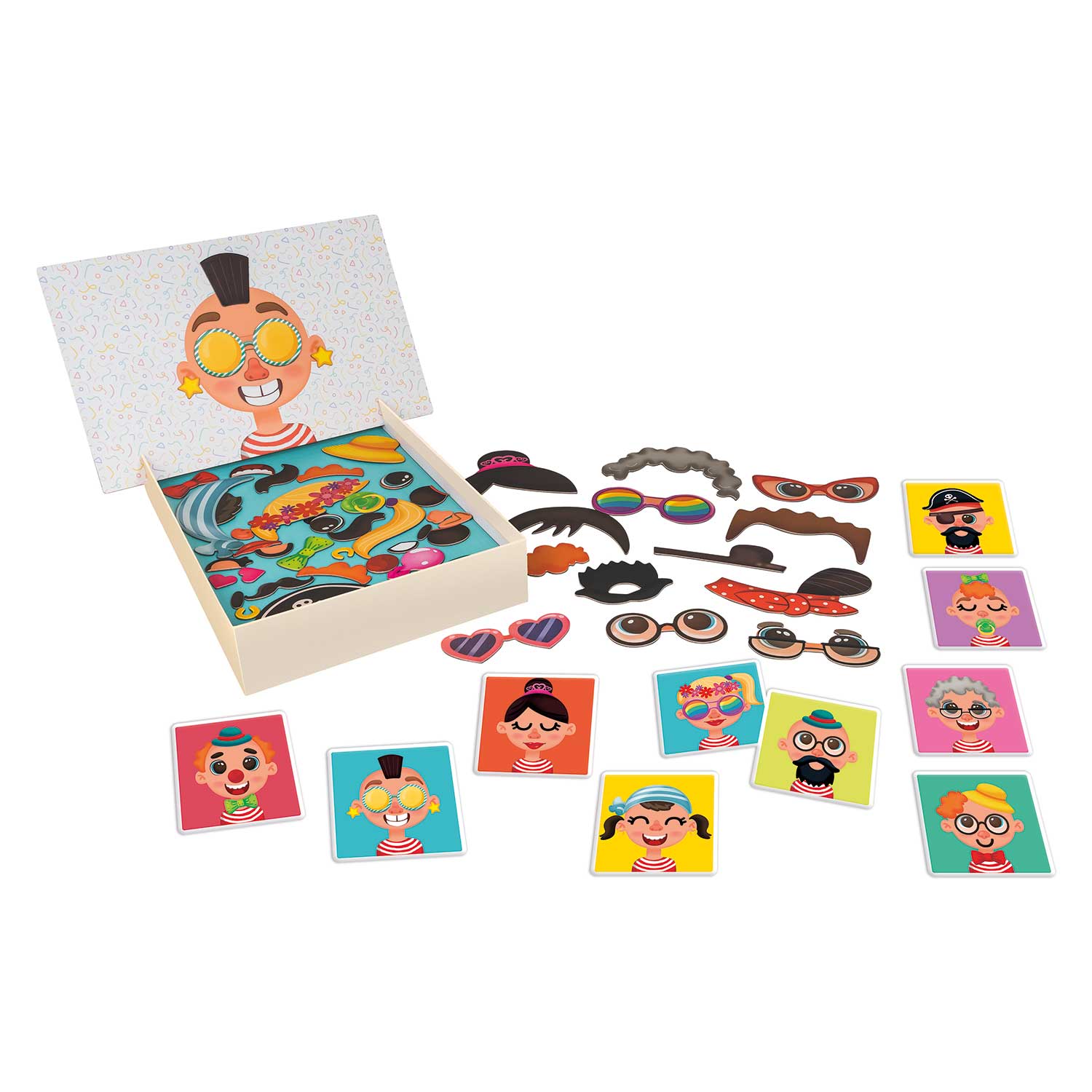 HappiHobbi - Αστεία Πρόσωπα 55 Εκπαιδευτικοί Χάρτινοι Μαγνήτες 1029-64079