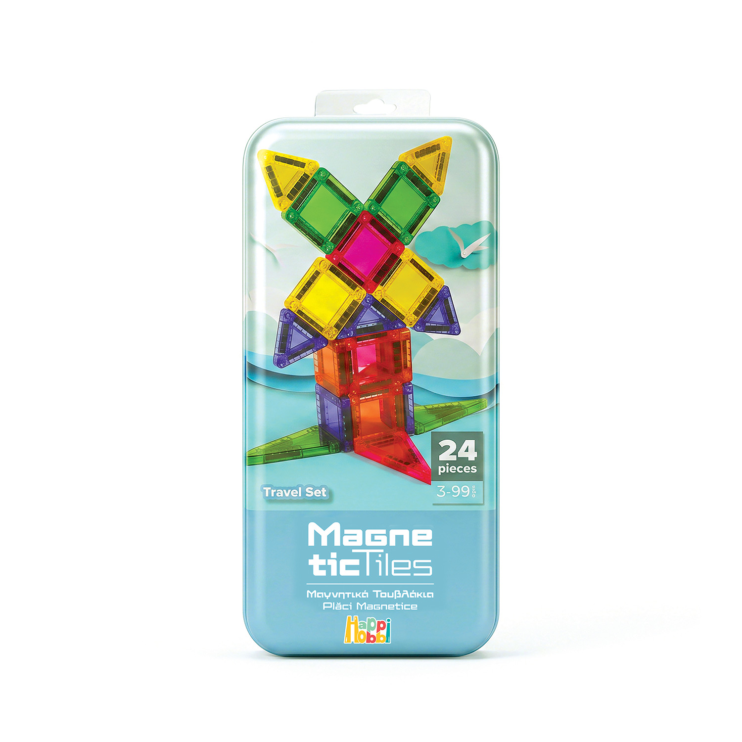 HappiHobbi - Μαγνητικά Τουβλάκια Travel Set 24 τμχ 1029-64601