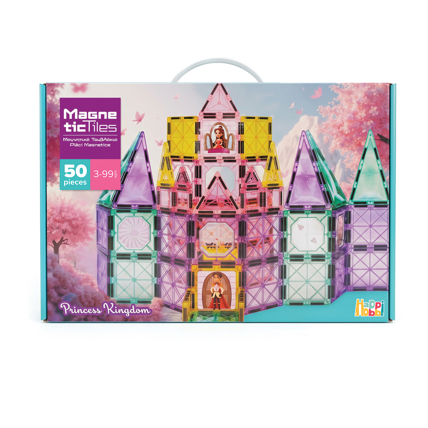 AS - HappiHobbi Μαγνητικά Τουβλάκια Princess Kingdom 50 τμχ 1029-64604