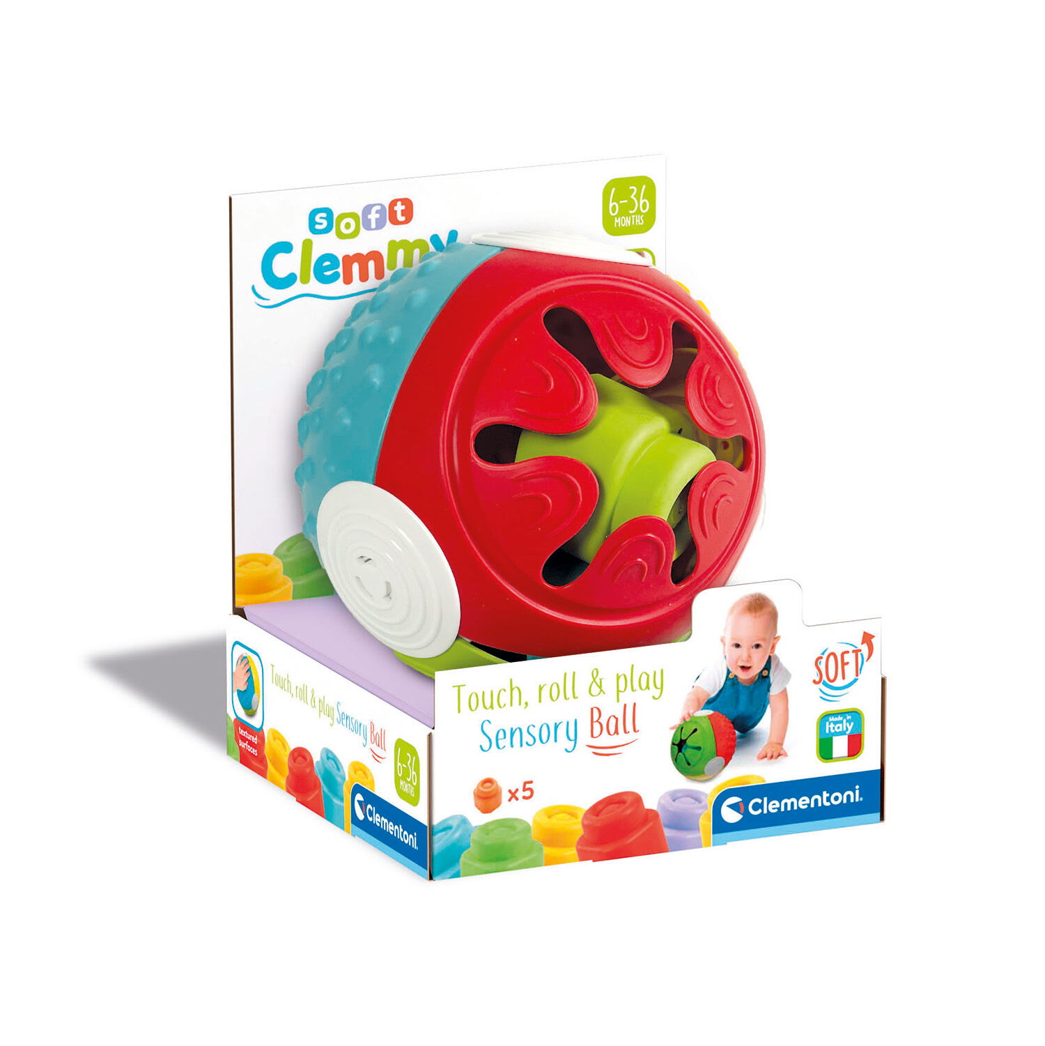Baby Clementoni - Soft Clemmy Αισθητηριακή Μπάλα 1033-17689