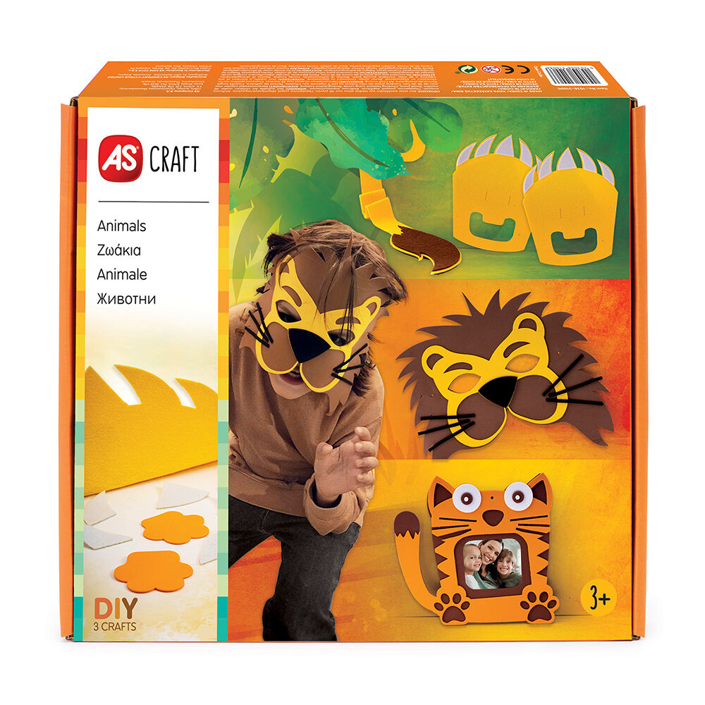 AS - Craft Ζωάκια Παιχνίδι Με 3 Χειροτεχνίες DIY 1038-31006