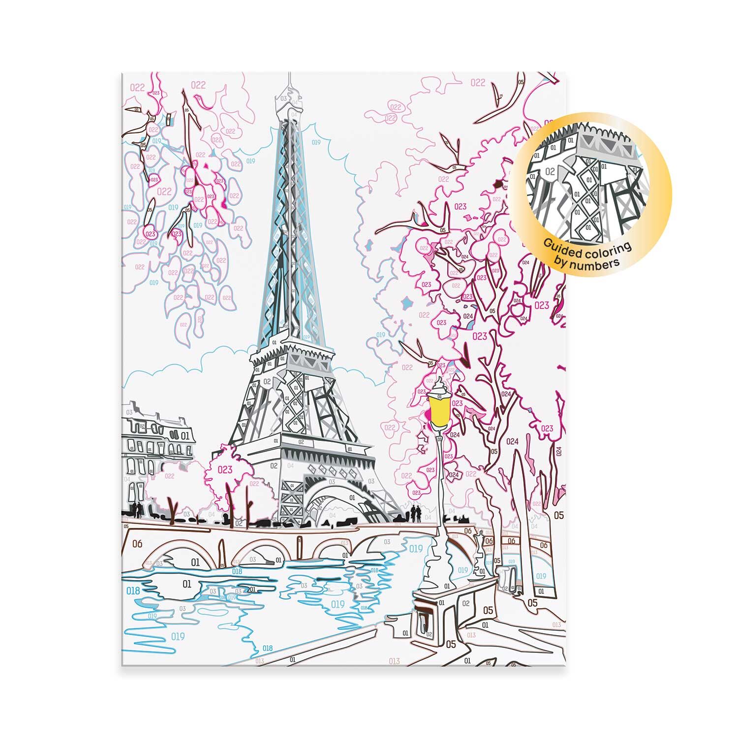 AS - HappiHobbi , Paint & Frame | Paint by Numbers - Spring Paris 1038-41022