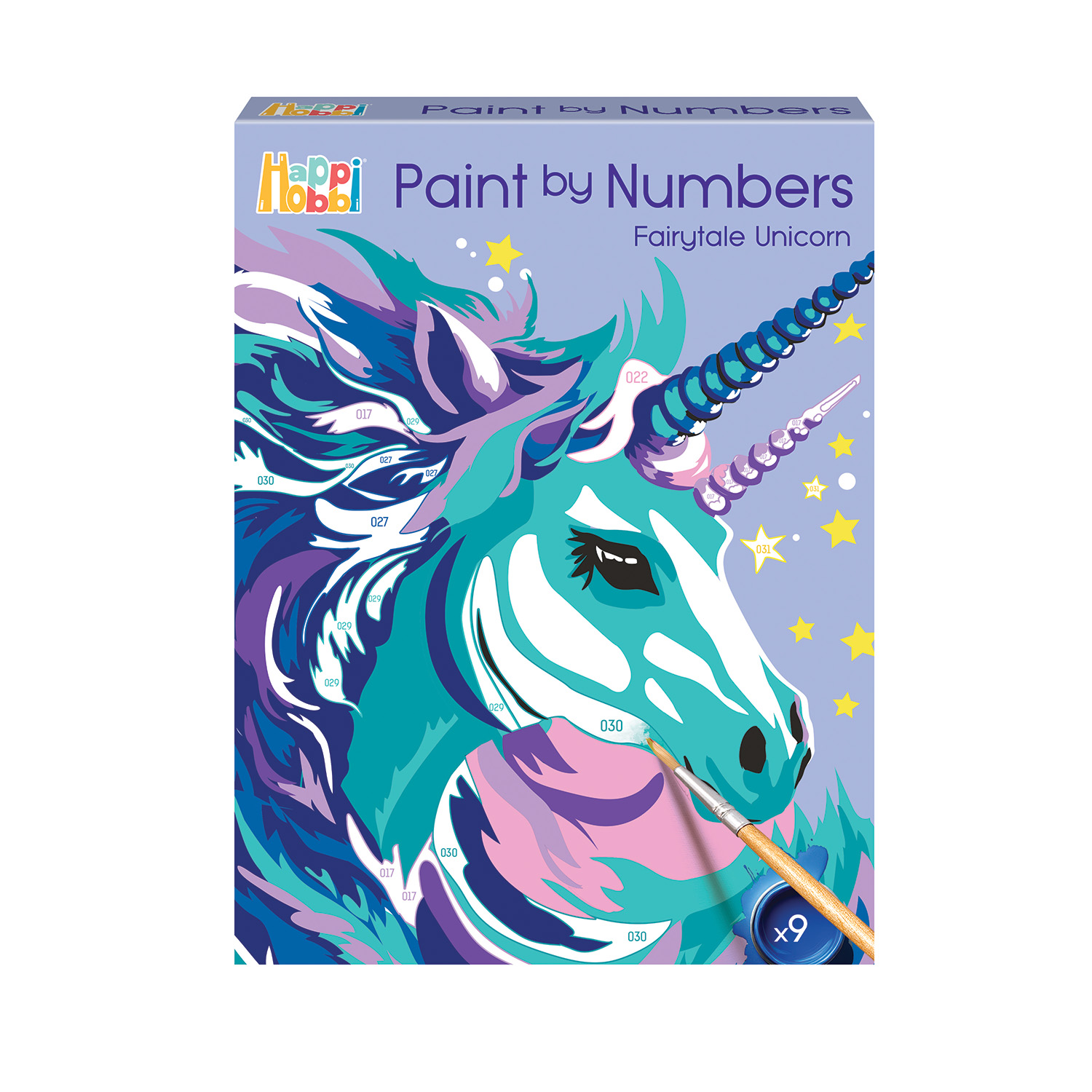 AS - HappiHobbi , Paint By Numbers Fairytale Unicorn 1038-41029