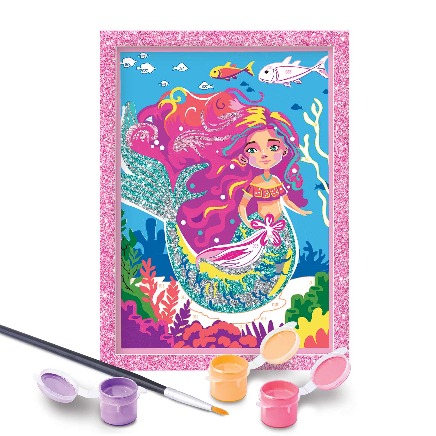 AS - HappiHobbi , Paint & Frame Paint by Numbers Mythical Mermaid 1038-41043