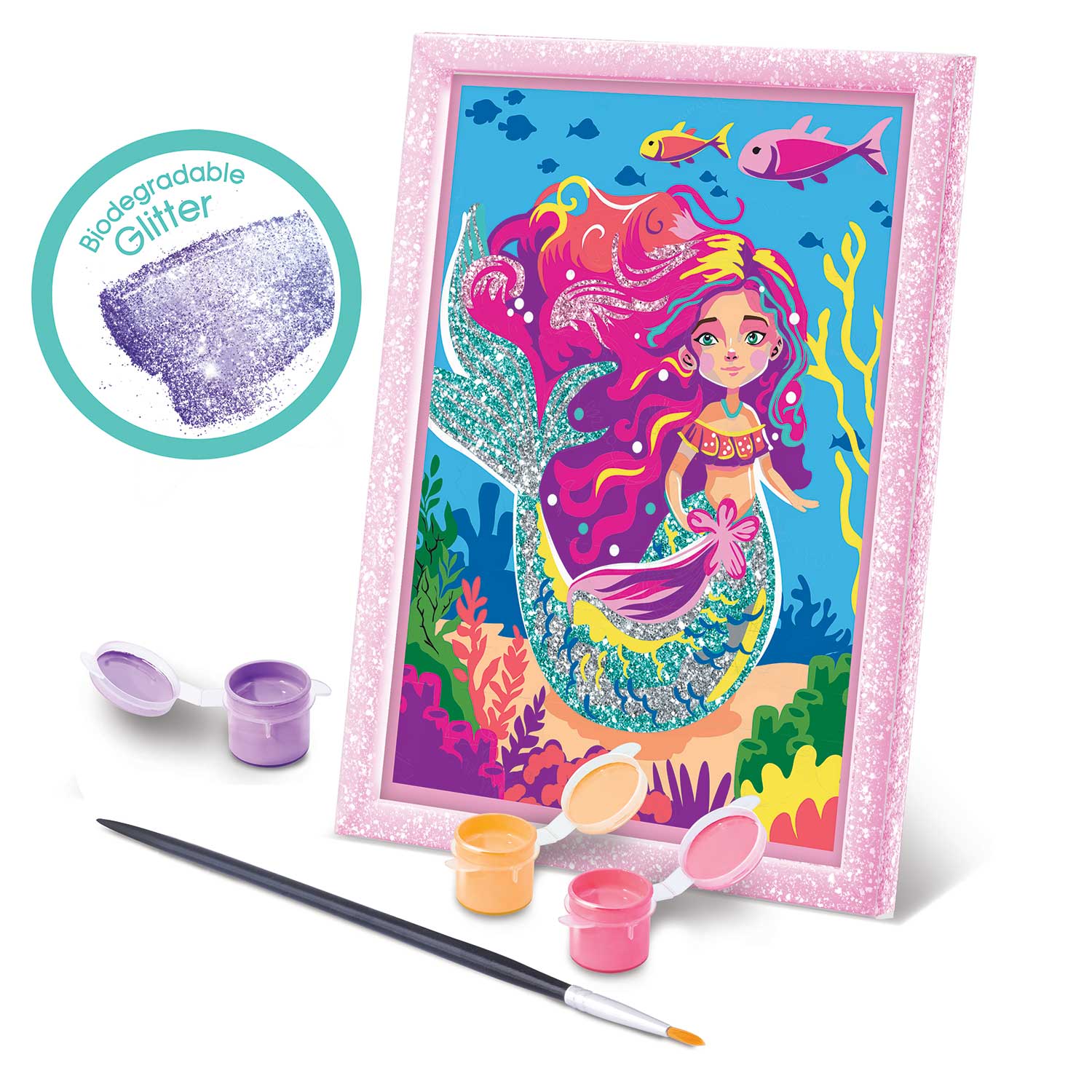 AS - HappiHobbi , Paint & Frame Paint by Numbers Mythical Mermaid 1038-41043