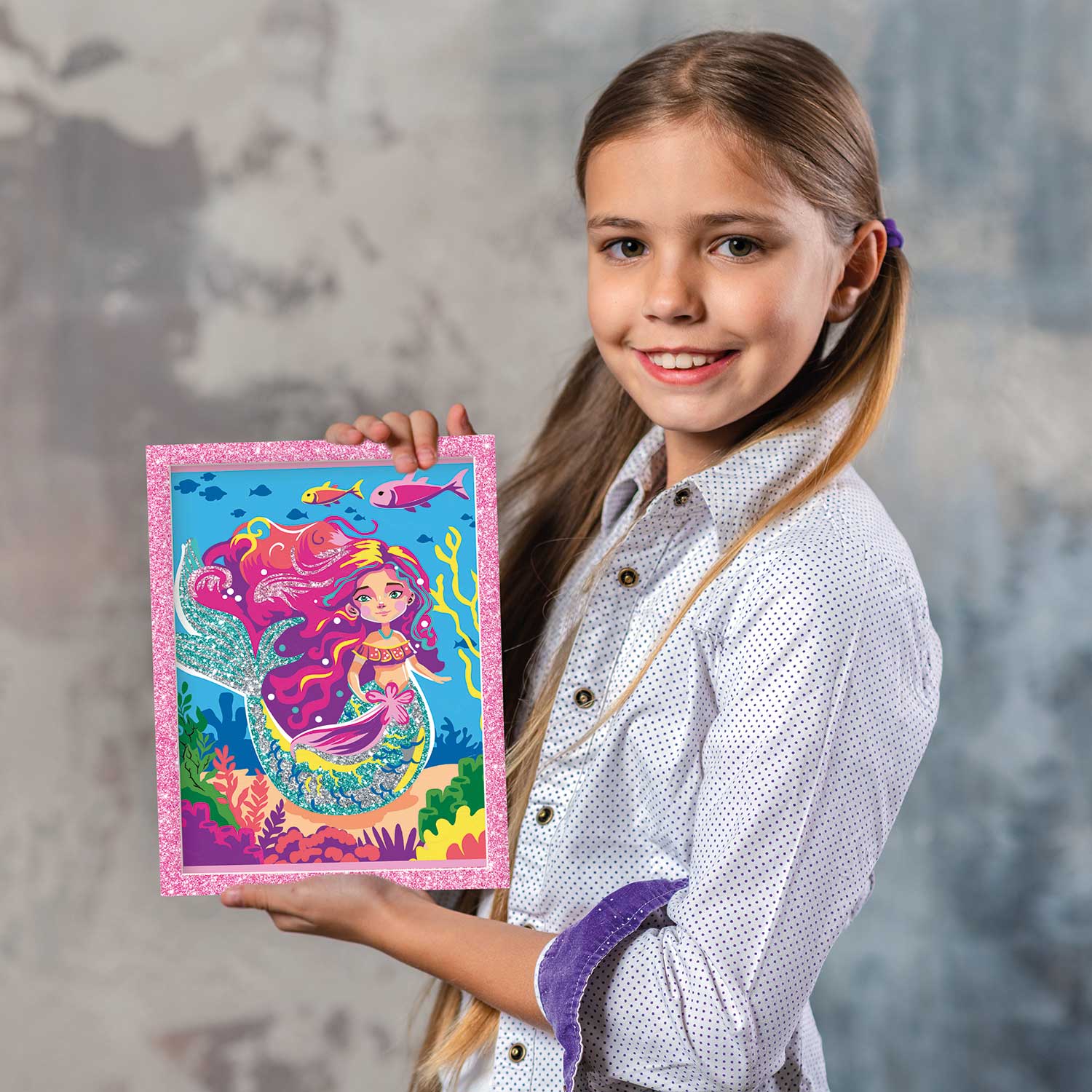AS - HappiHobbi , Paint & Frame Paint by Numbers Mythical Mermaid 1038-41043