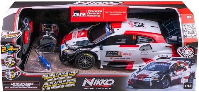 Nikko, Radio Control - Rally Series, Toyota Gazoo With Tyres 10402 (10400)