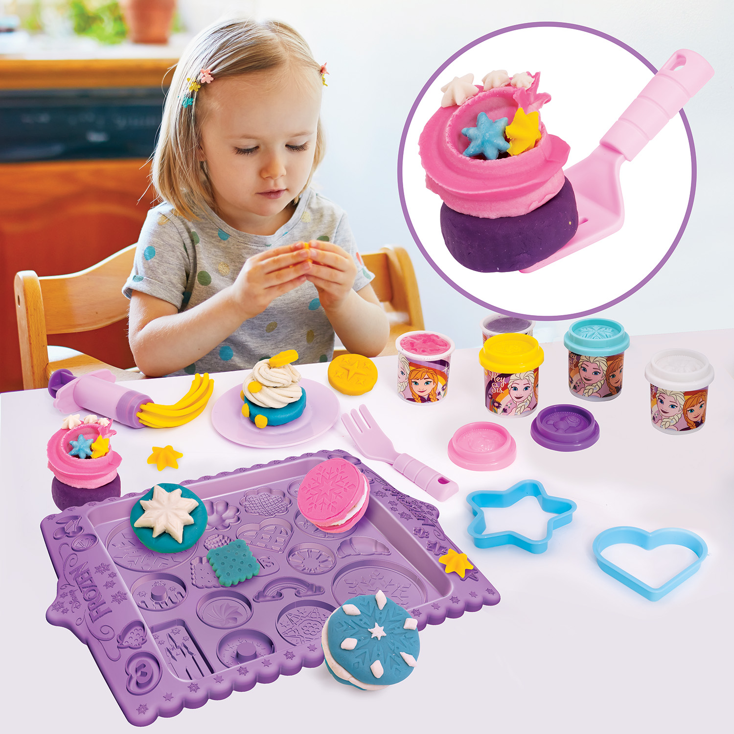 AS - Πλαστελίνη Baking Set , Disney Frozen Baking 1045-03618