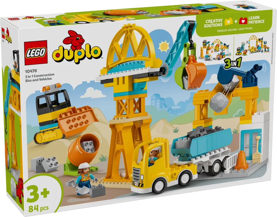Lego Duplo - 3in1 Construction Site And Vehicles 10476
