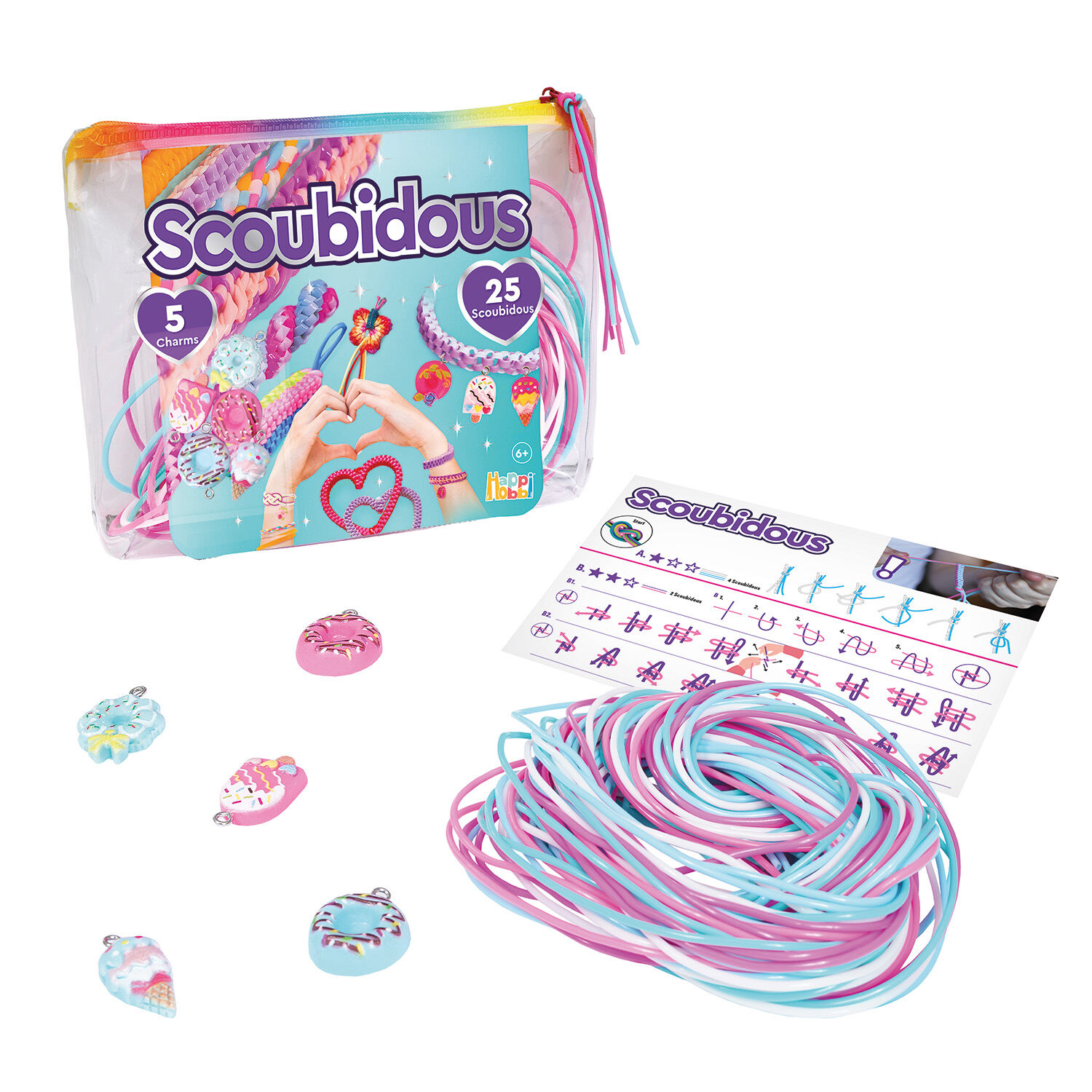 AS - HappiHobbi Scoubidous Τσαντάκι Με 25 Scoubidous 1080-25569