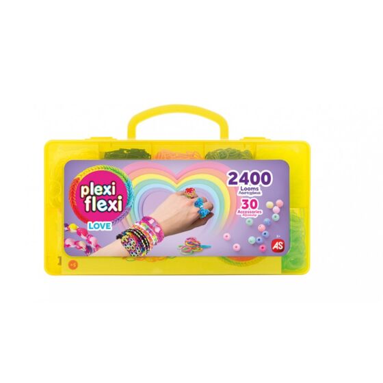 AS - Plexi Flexi Love Θήκη Με 2400 Λαστιχάκια και 30 Αξεσουάρ 1080-25573