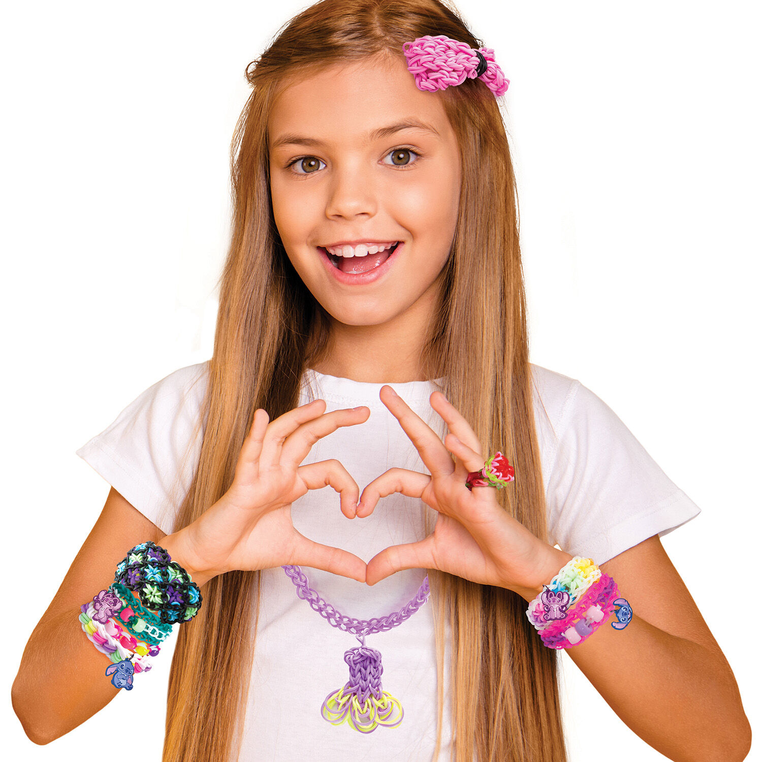 AS - Plexi Flexi Μεγάλη Θήκη Με 4500 Λαστιχάκια & 100 Αξεσουάρ, Disney Stitch 1080-25577