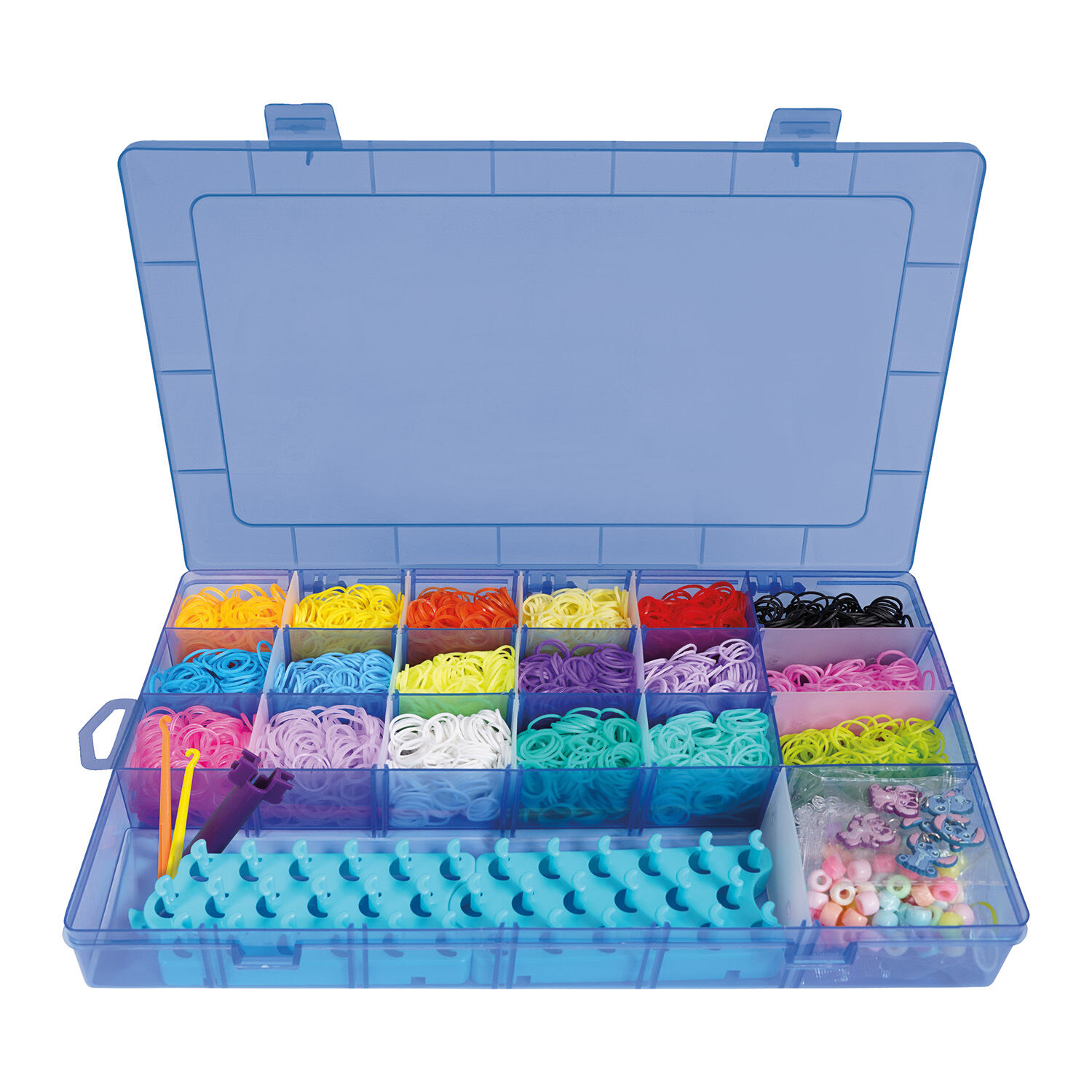 AS - Plexi Flexi Μεγάλη Θήκη Με 4500 Λαστιχάκια & 100 Αξεσουάρ, Disney Stitch 1080-25577