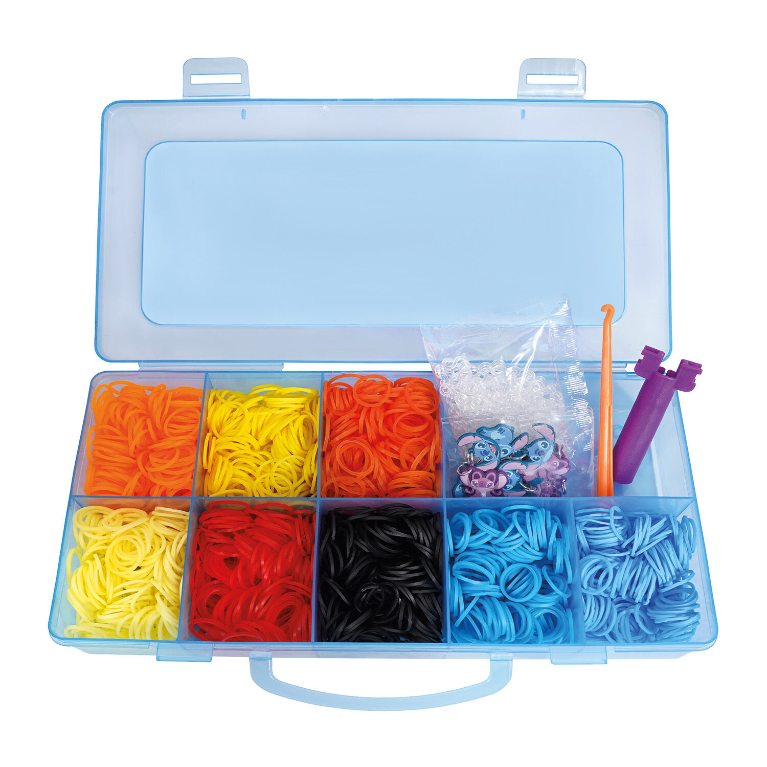 AS - Plexi Flexi Disney Stitch Θήκη Με 2400 Λαστιχάκια & 12 Αξεσουάρ 1080-25578
