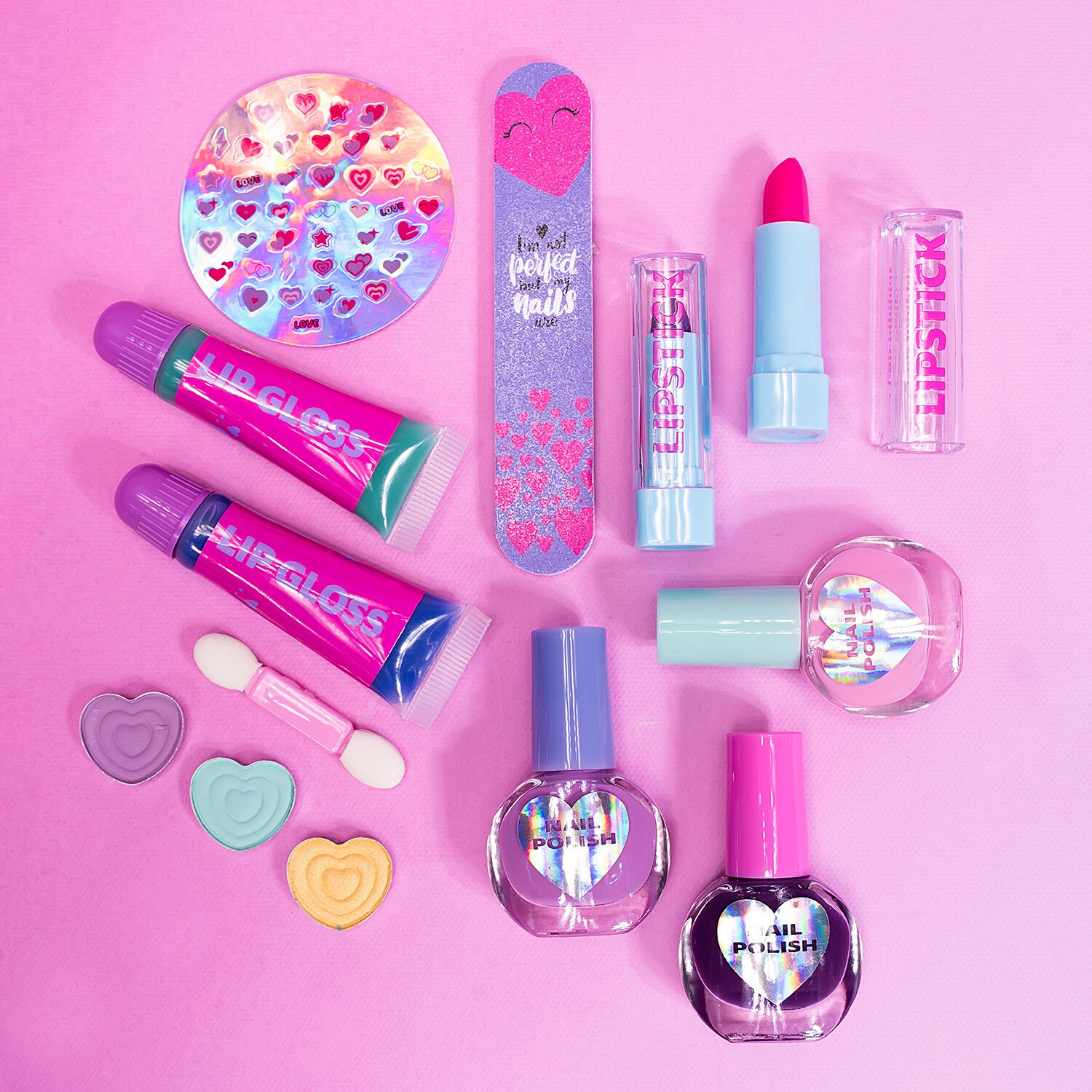 AS - HappiHobbi Θήκη Ομορφιάς Sparkle Love Με 30 αξεσουάρ 1081-60021