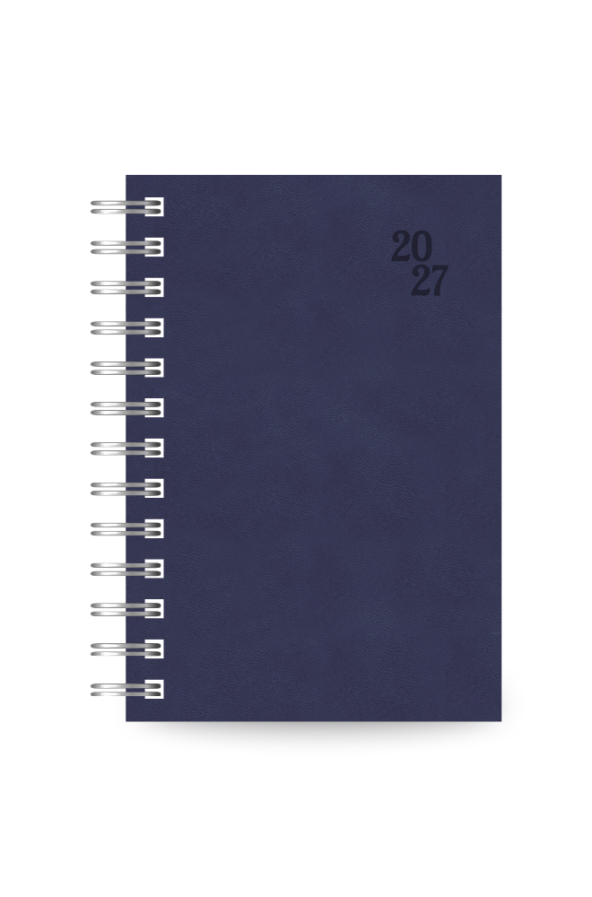 The Writing Fields - Ημερήσιο Ημερολόγιο Σπιράλ 230 2027, Blue 11.4x16.4 11.00234