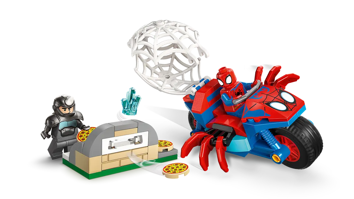 Lego Marvel - Spidey On His Motorcycle vs. Rhino 11206