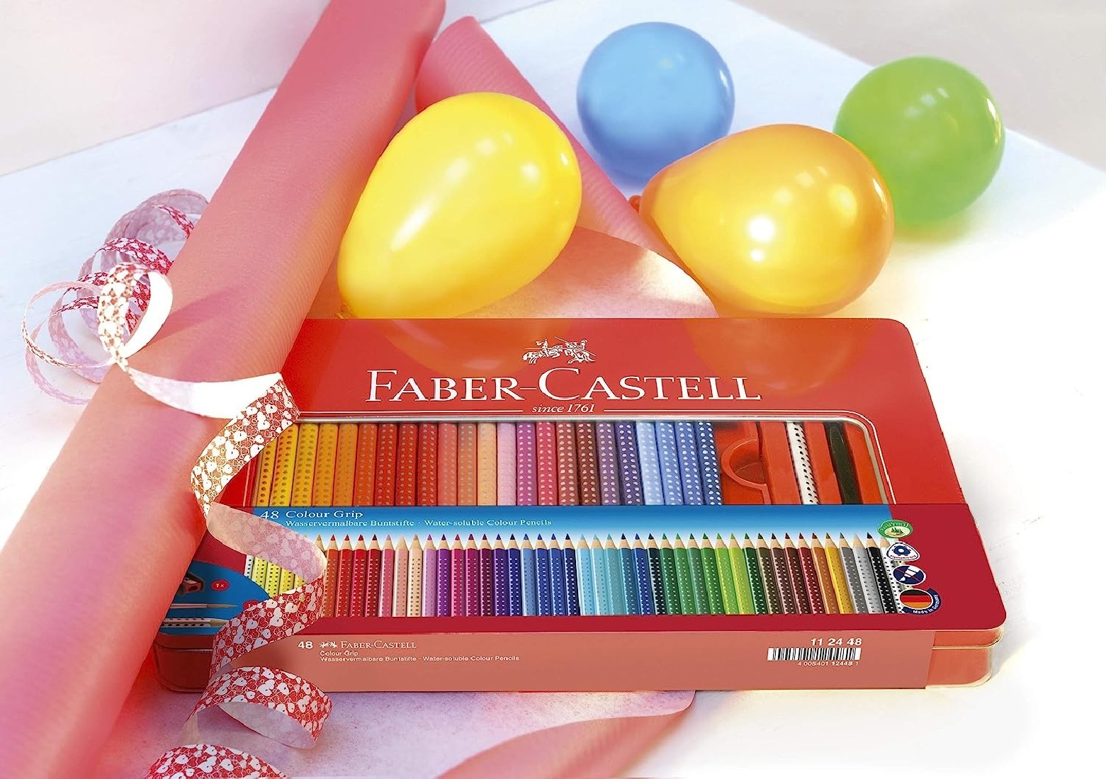 Faber Castell - Ξυλομπογιές Grip Σε Κασετίνα Μεταλλική 48 Τμχ 112448 Faber Castell - Ξυλομπογιές Grip Σε Κασετίνα Μεταλλική 48 Τμχ 112448