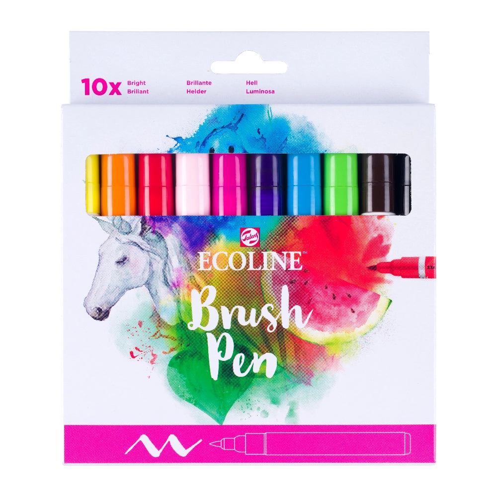 Royal Talens - Σετ Ecoline Brushpen, 10 Bright Colours 11509813