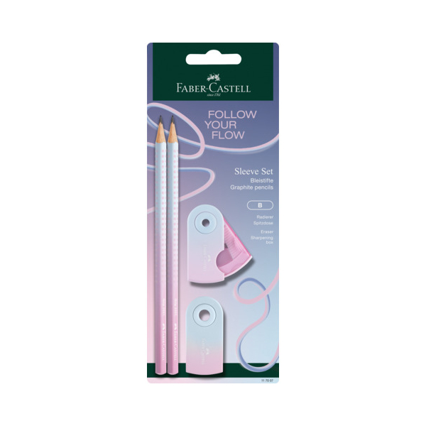 Faber Castell - Σετ Mολυβιών Sparkle Β, Flow, Blushing Sky 117007