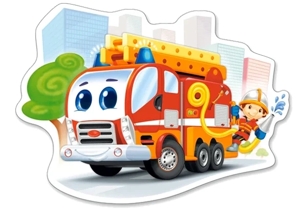 Castorland - Puzzle Maxi Fire Engine 12 Pcs 120109 Castorland - Puzzle Maxi Fire Engine 12 Pcs 120109