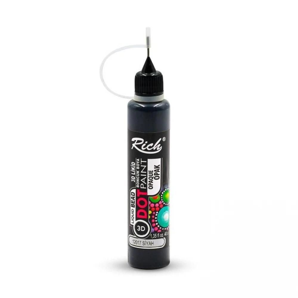 Rich - Dot Paint Black 3D 40ml 12017