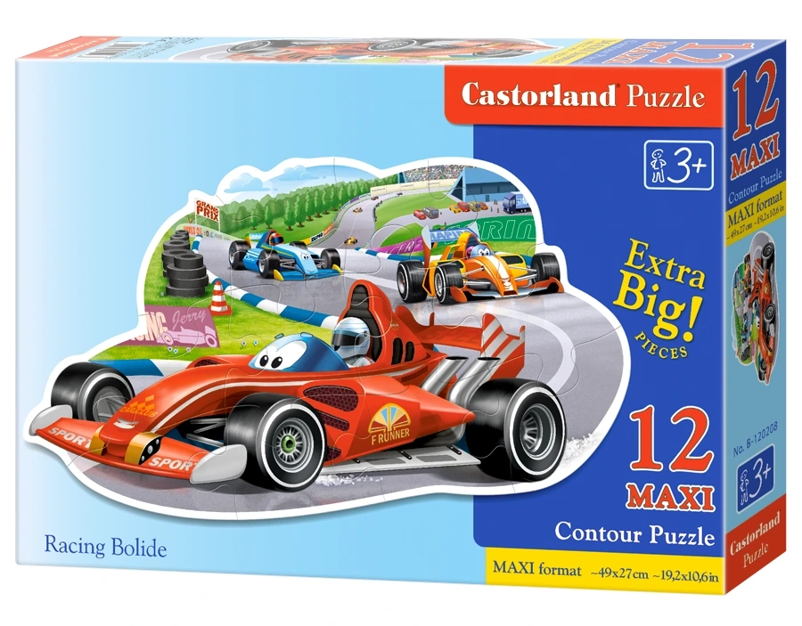 Castorland - Puzzle Maxi, Racing Bolide 12 Pcs 120208 Castorland - Puzzle Maxi, Racing Bolide 12 Pcs 120208