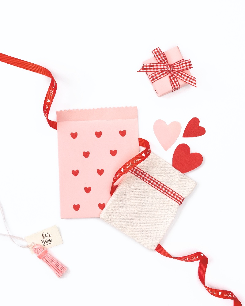 Folia - Υφασμάτινες Κορδέλες, Rosy Love 5,5μ Σετ 6 Τεμαχίων 120021