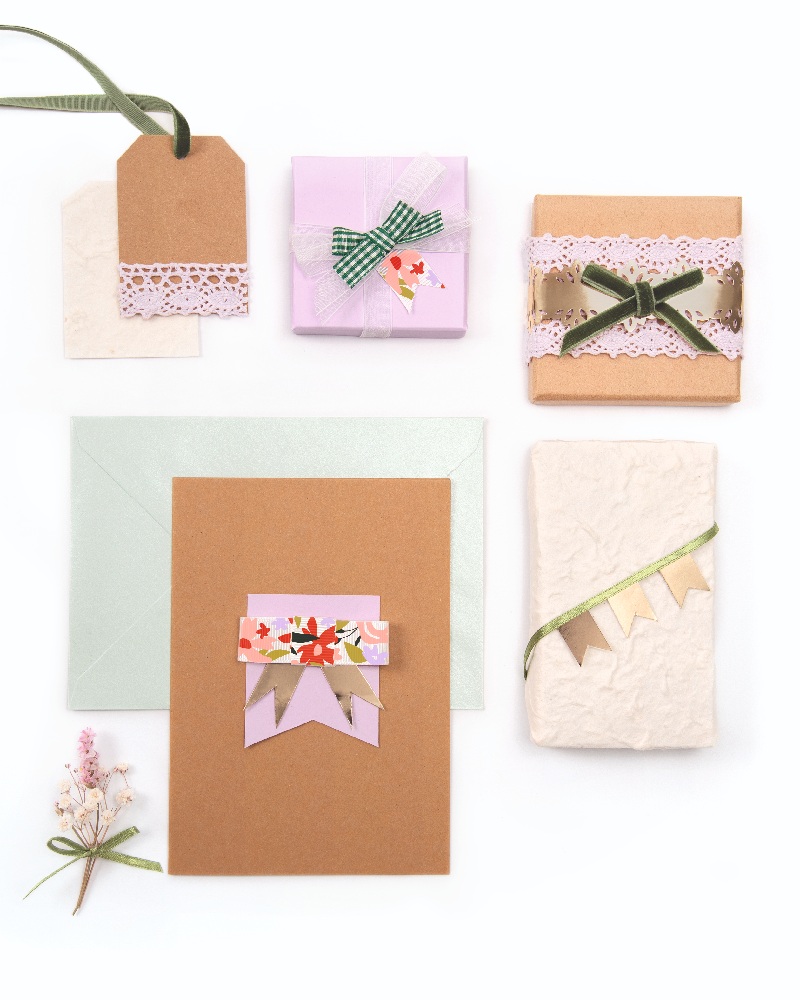 Folia - Υφασμάτινες Κορδέλες, Flower Fields 5,5μ Σετ 6 Τεμαχίων 12024