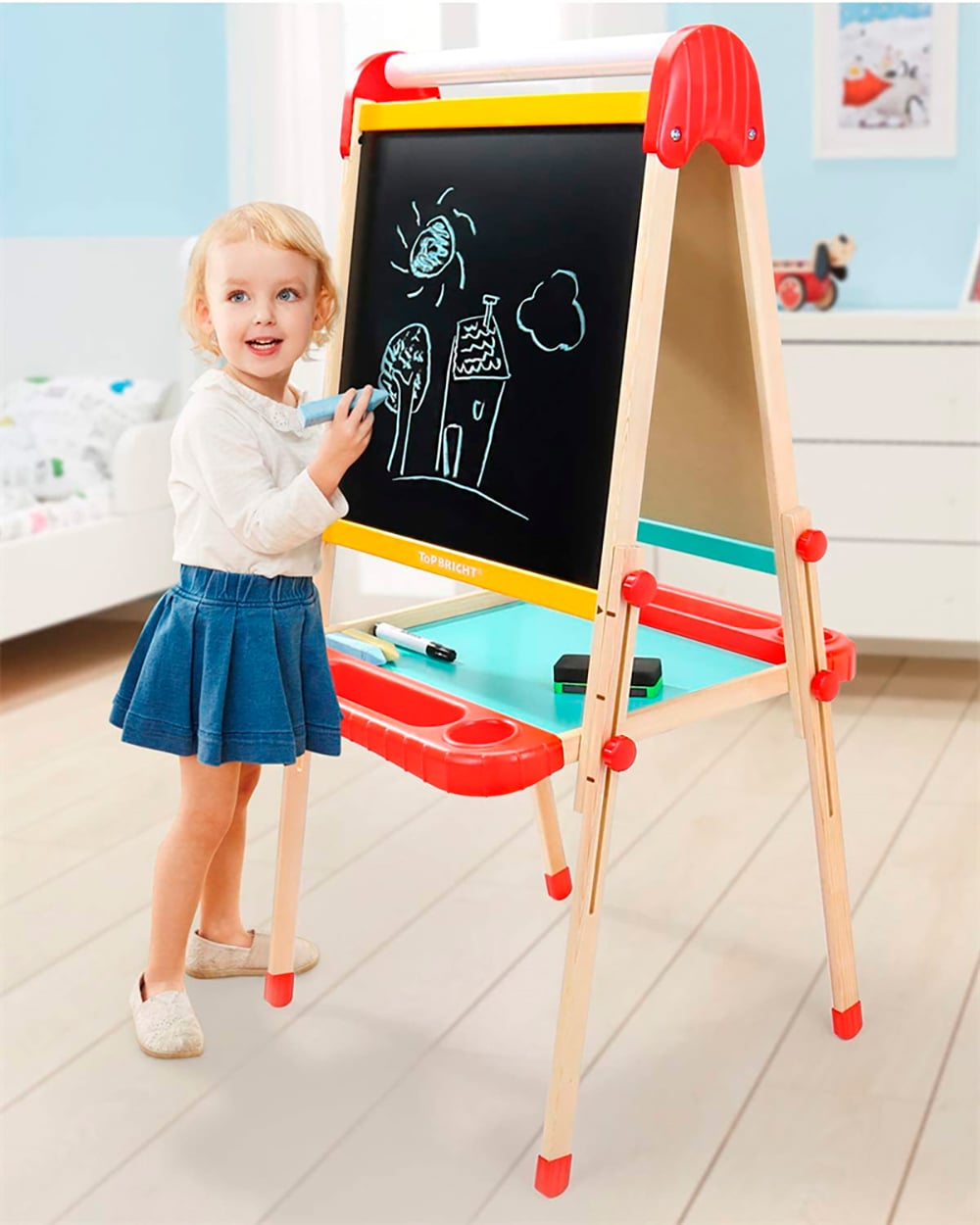 Top Bright - Deluxe Standing Art Easel 120387